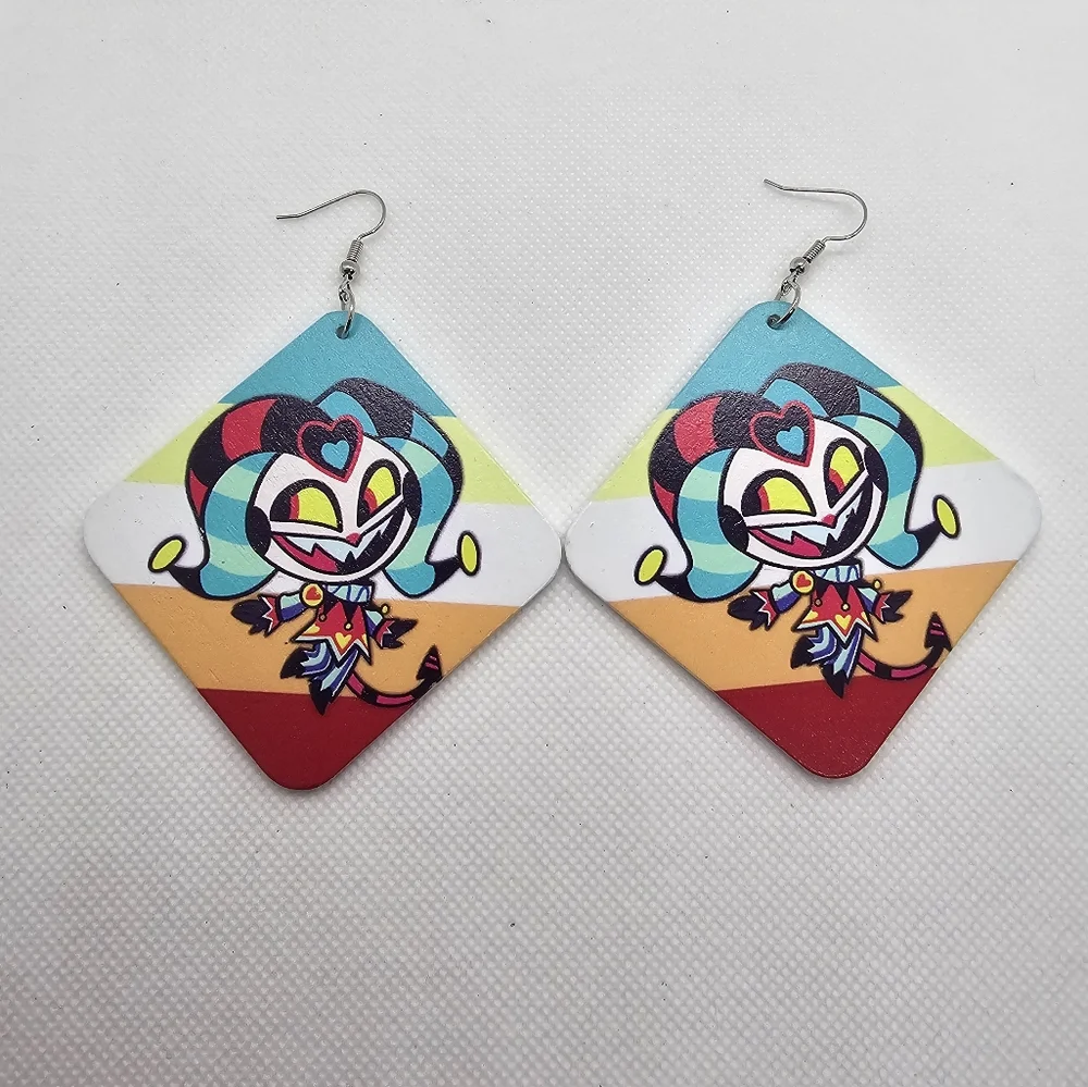 Hazbin Hotel Helluvaboss Earrings! Egg Bois‎ Fat Nuggets Queen Bee Fizz Handmade
